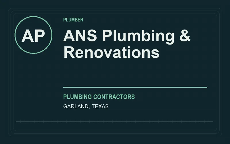 ANS Plumbing & Renovations in Garland, Texas