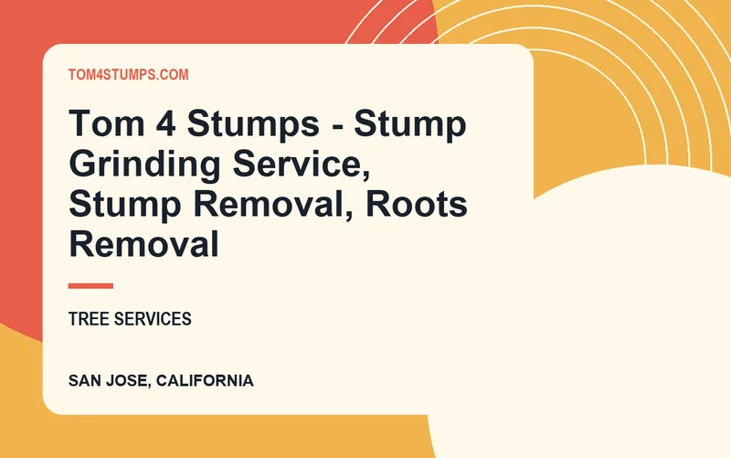 Tom 4 Stumps - Stump Grinding Service, Stump Removal, Roots Removal in San Jose, California
