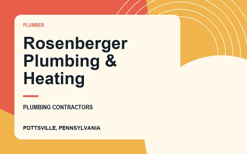 Rosenberger Plumbing & Heating in Pottsville, Pennsylvania
