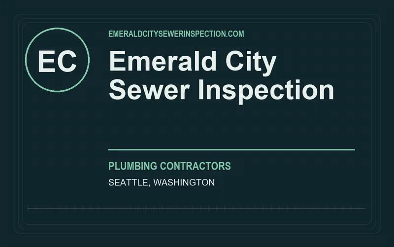 Emerald City Sewer Inspection in Seattle, Washington