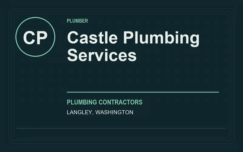 Castle Plumbing Services in Langley, Washington