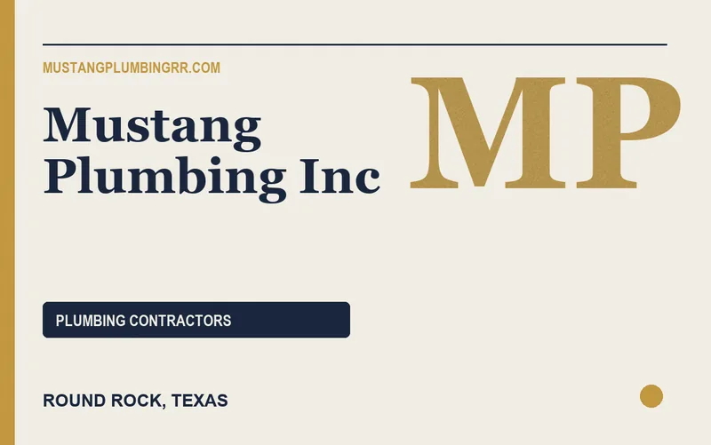 Mustang Plumbing Inc in Round Rock, Texas