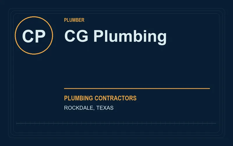 CG Plumbing in Rockdale, Texas