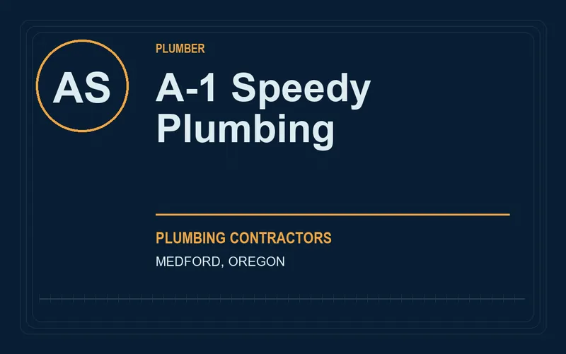 A-1 Speedy Plumbing in Medford, Oregon