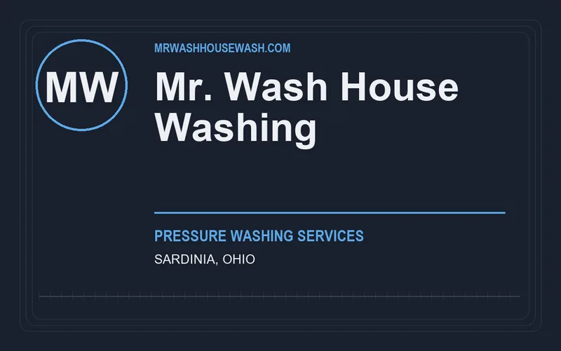 Mr. Wash House Washing in Sardinia, Ohio