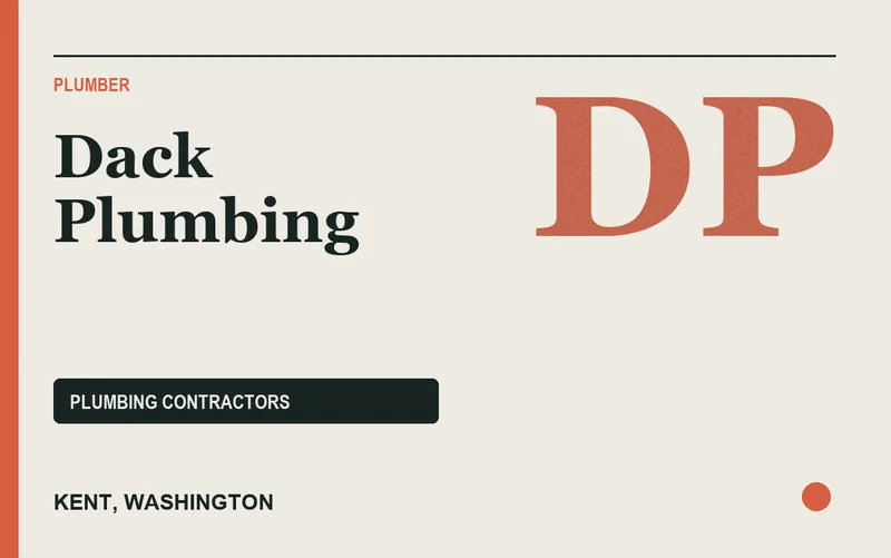 Dack Plumbing in Kent, Washington