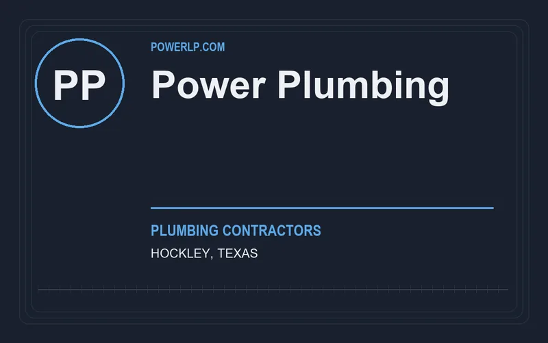 Power Plumbing in Hockley, Texas