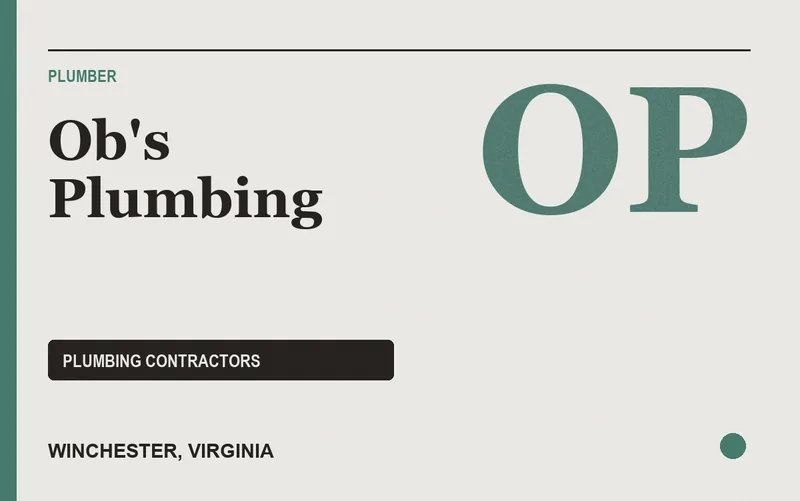 Ob's Plumbing in Winchester, Virginia