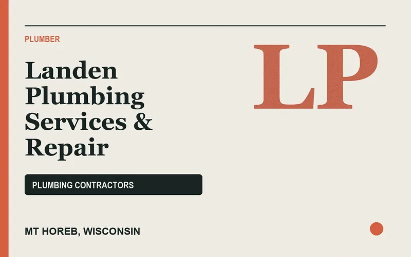 Landen Plumbing Services & Repair in Mt Horeb, Wisconsin