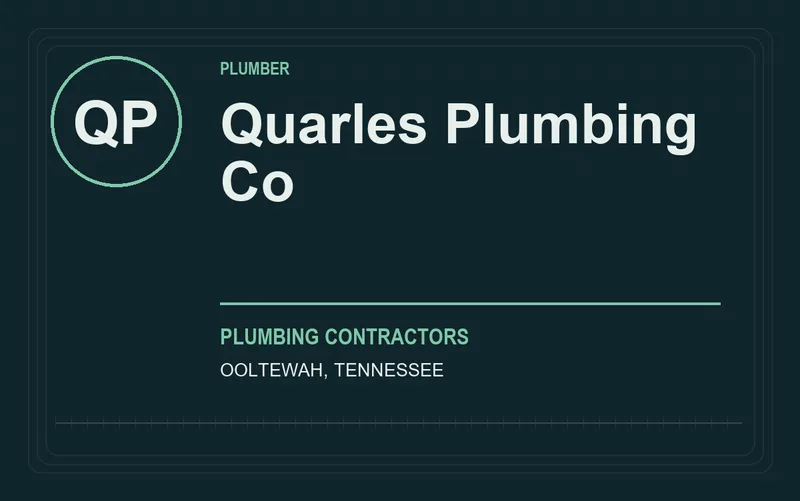 Quarles Plumbing Co in Ooltewah, Tennessee