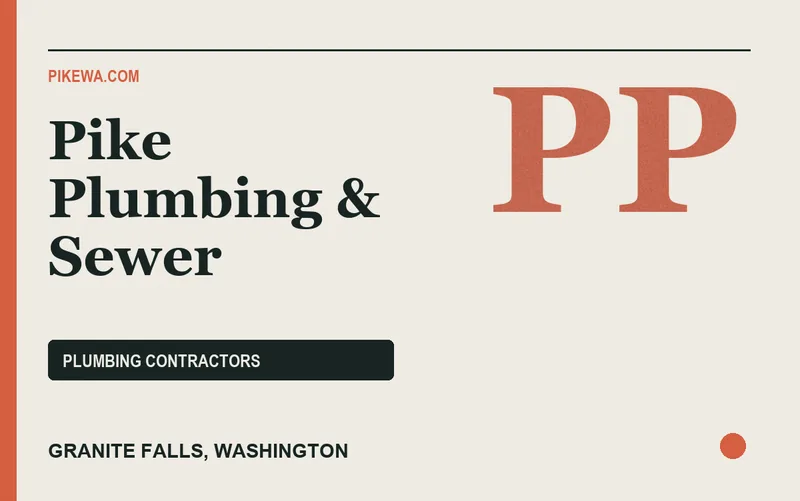 Pike Plumbing & Sewer in Granite Falls, Washington