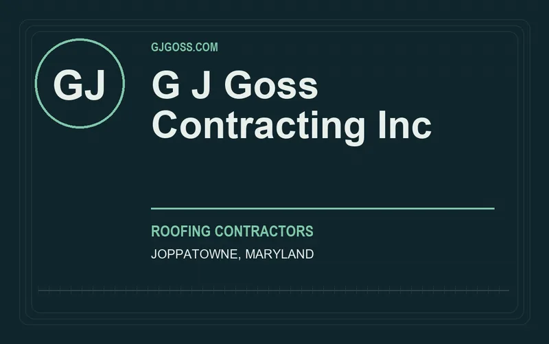 G J Goss Contracting Inc in Joppatowne, Maryland