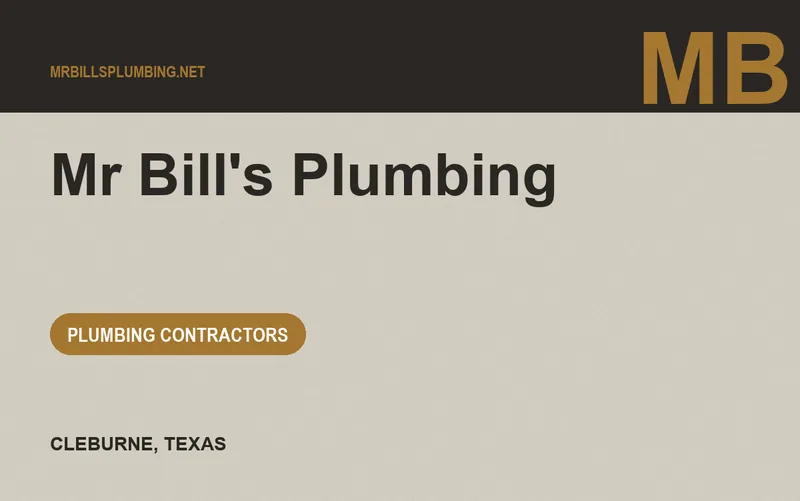 Mr Bill's Plumbing in Cleburne, Texas