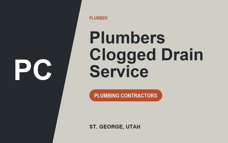 plumbers clogged drain service in St. George, Utah