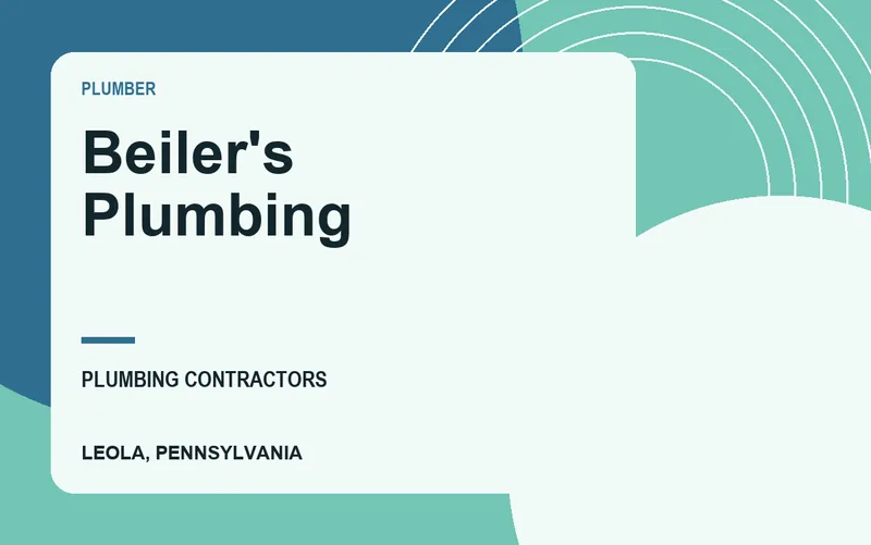 Beiler's Plumbing in Leola, Pennsylvania