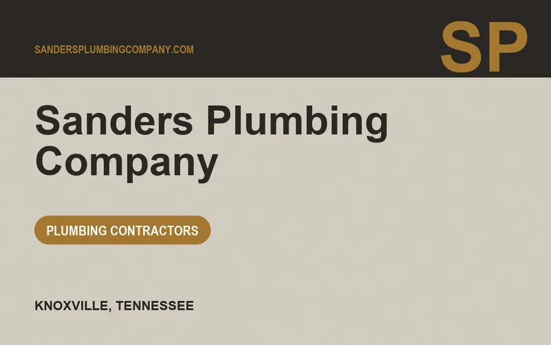 Sanders Plumbing Company in Knoxville, Tennessee
