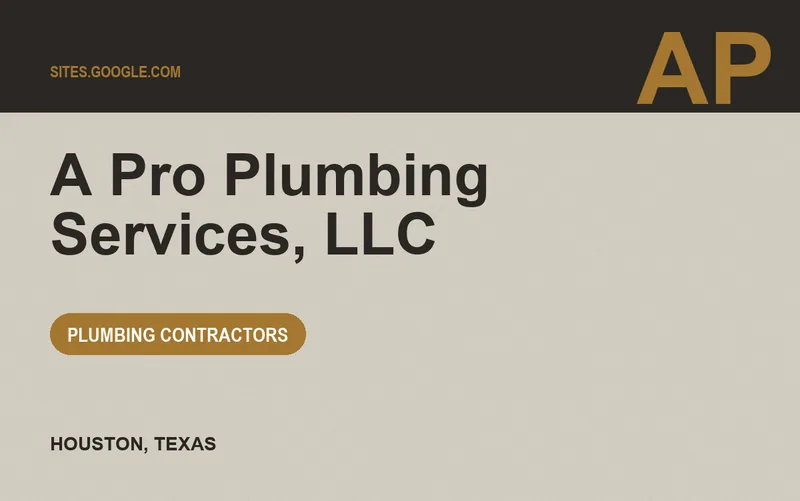 A Pro Plumbing Services, LLC in Houston, Texas