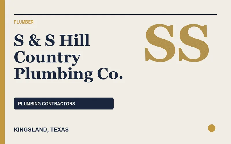 S & S Hill Country Plumbing Co. in Kingsland, Texas