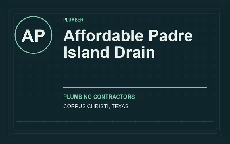 Affordable Padre Island Drain in Corpus Christi, Texas
