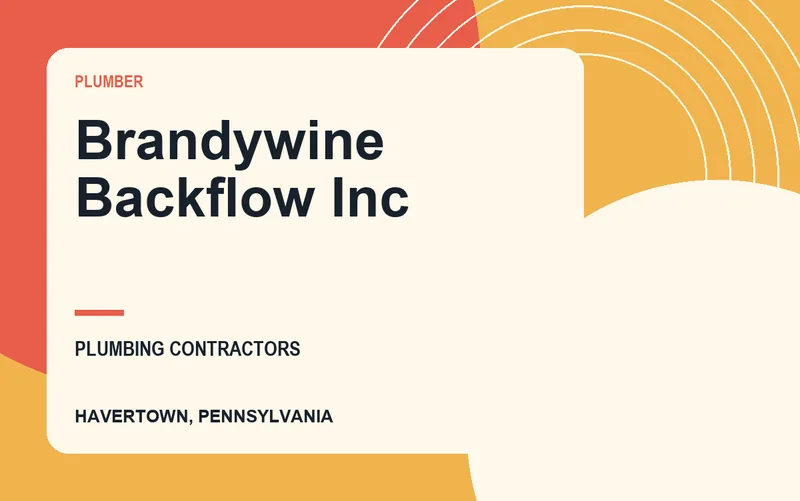 Brandywine Backflow Inc in Havertown, Pennsylvania