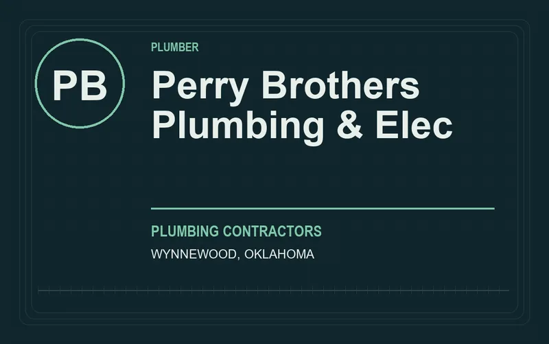 Perry Brothers Plumbing & Elec in Wynnewood, Oklahoma