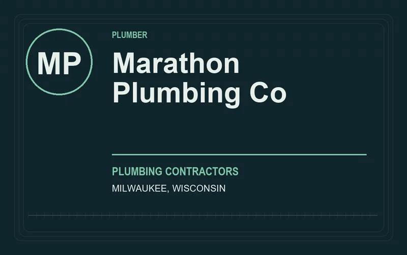 Marathon Plumbing Co in Milwaukee, Wisconsin