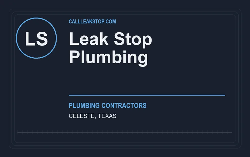 Leak Stop Plumbing in Celeste, Texas
