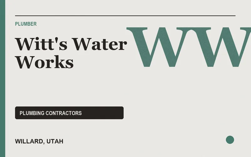 Witt's Water Works in Willard, Utah