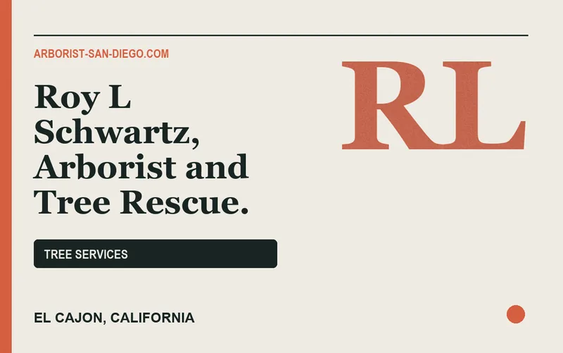 Roy L Schwartz, Arborist and Tree Rescue. in El Cajon, California