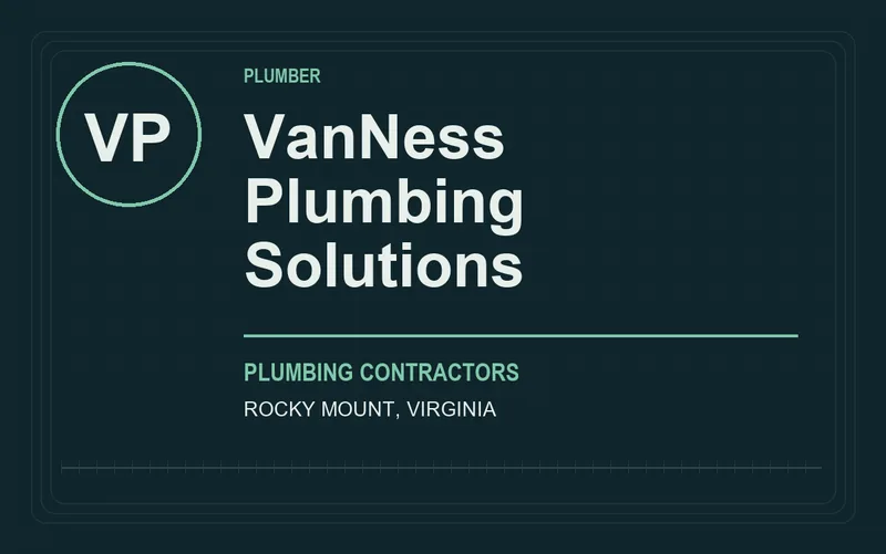 VanNess Plumbing Solutions in Rocky Mount, Virginia