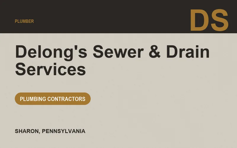 Delong's Sewer & Drain Services in Sharon, Pennsylvania