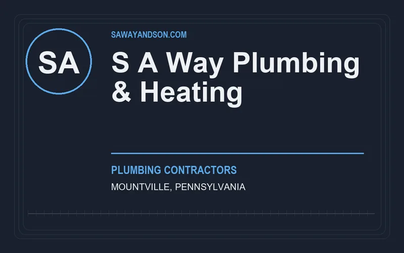 S A Way Plumbing & Heating in Mountville, Pennsylvania