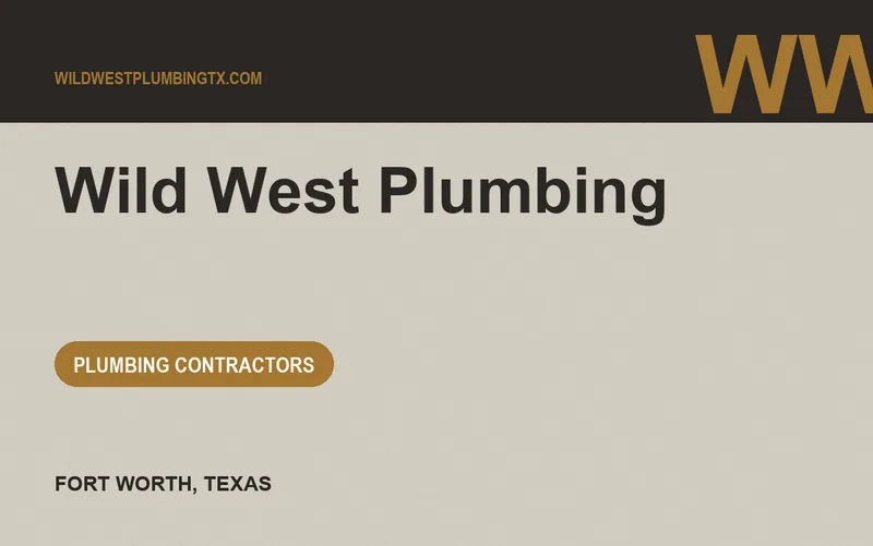 Wild West Plumbing in Fort Worth, Texas