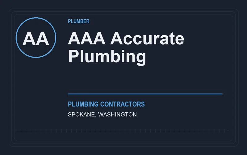 AAA Accurate Plumbing in Spokane, Washington