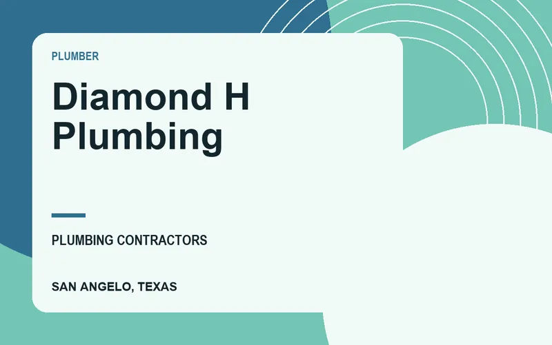 Diamond H Plumbing in San Angelo, Texas