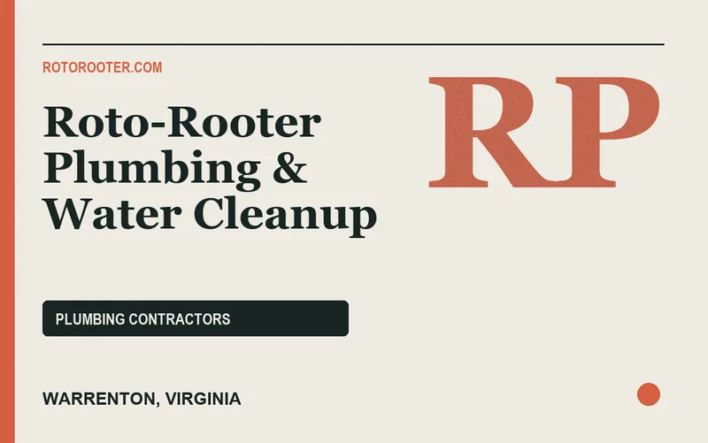 Roto-Rooter Plumbing & Water Cleanup in Warrenton, Virginia