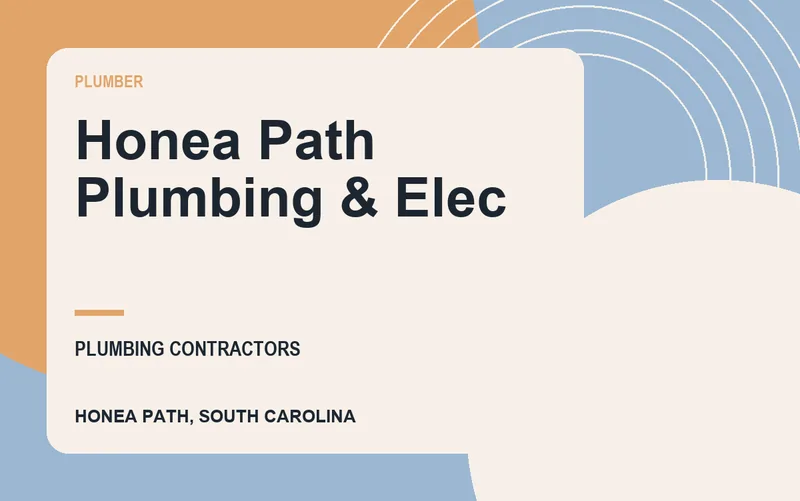 Honea Path Plumbing & Elec in Honea Path, South Carolina