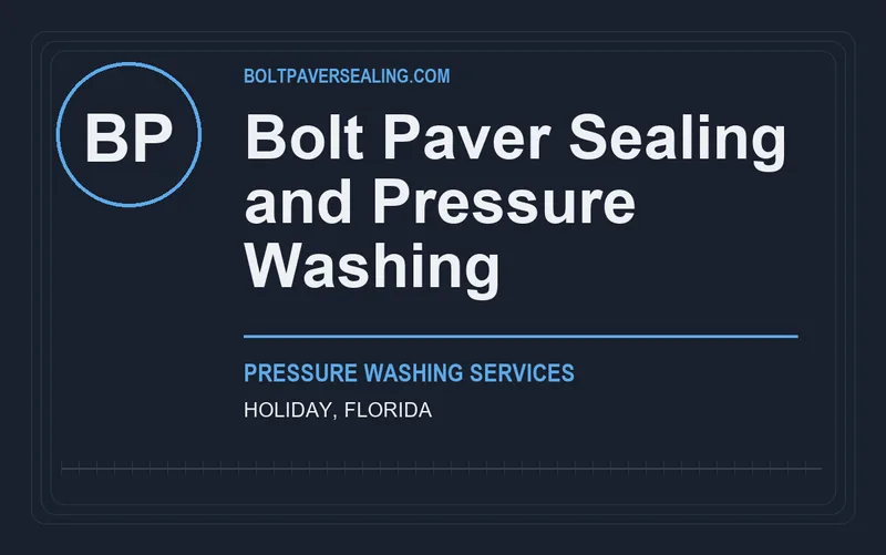 Bolt Paver Sealing and Pressure Washing in Holiday, Florida