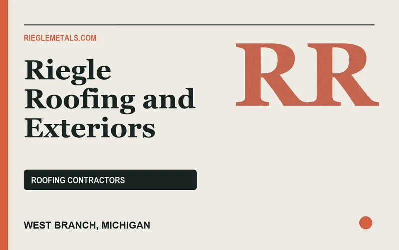 Riegle Roofing and Exteriors in West Branch, Michigan