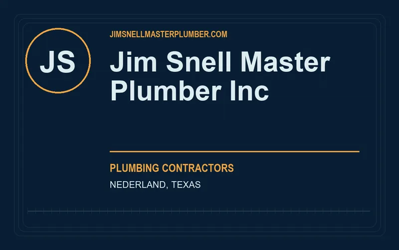 Jim Snell Master Plumber Inc in Nederland, Texas