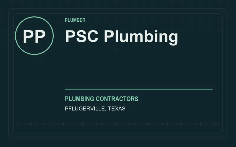 PSC Plumbing in Pflugerville, Texas