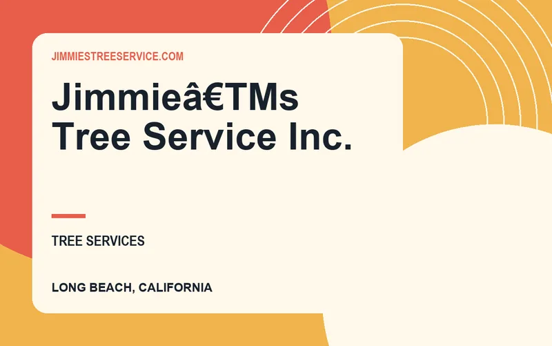 Jimmieâ€TMs Tree Service Inc. in Long Beach, California
