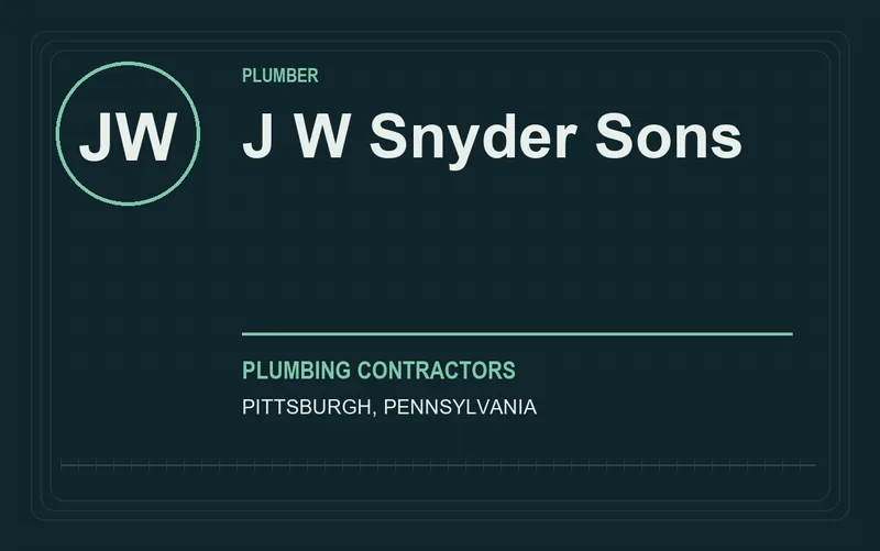 J W Snyder Sons in Pittsburgh, Pennsylvania