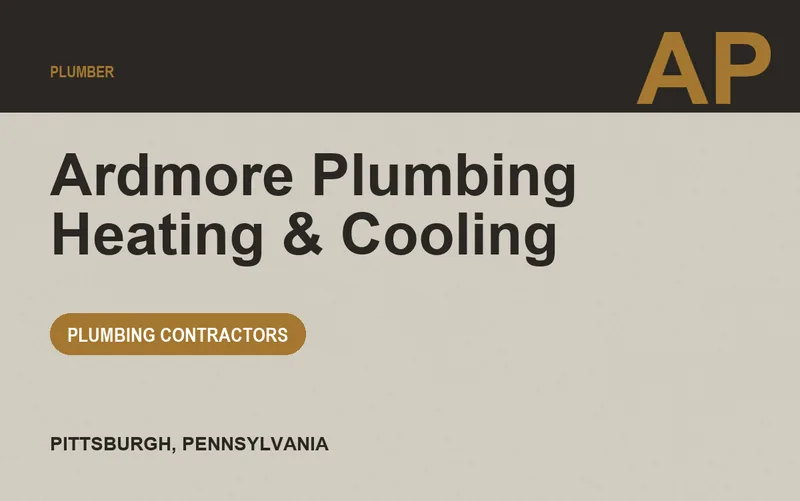 Ardmore Plumbing Heating & Cooling in Pittsburgh, Pennsylvania