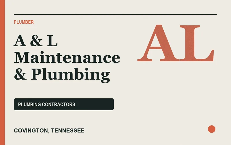 A & L Maintenance & Plumbing in Covington, Tennessee