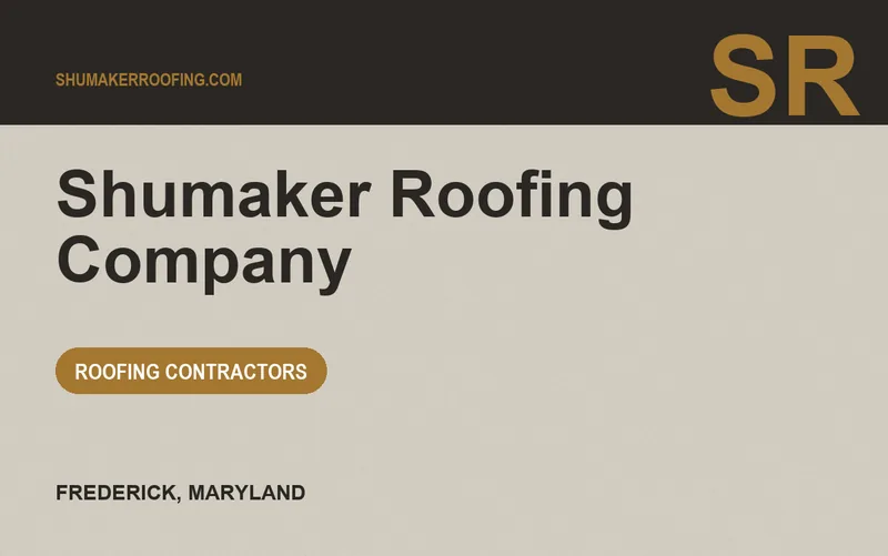 Shumaker Roofing Company in Frederick, Maryland