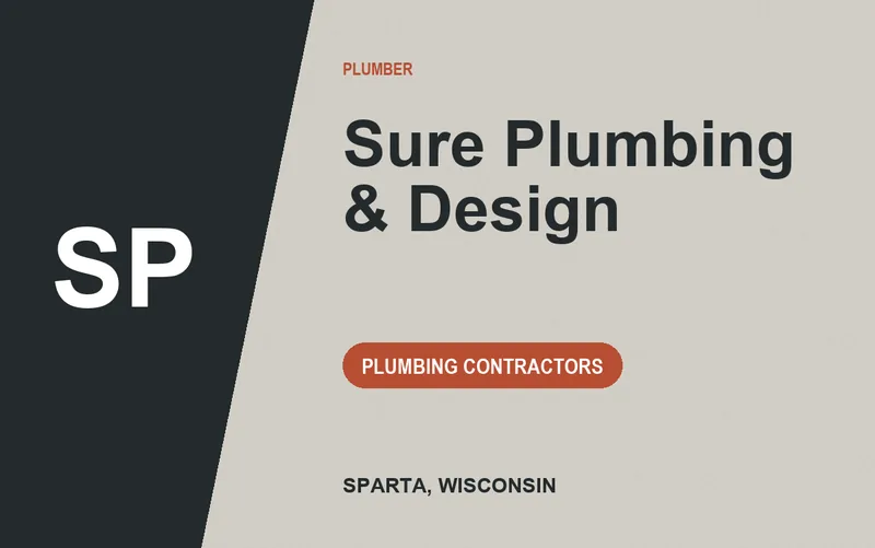 SURE PLUMBING & DESIGN in Sparta, Wisconsin