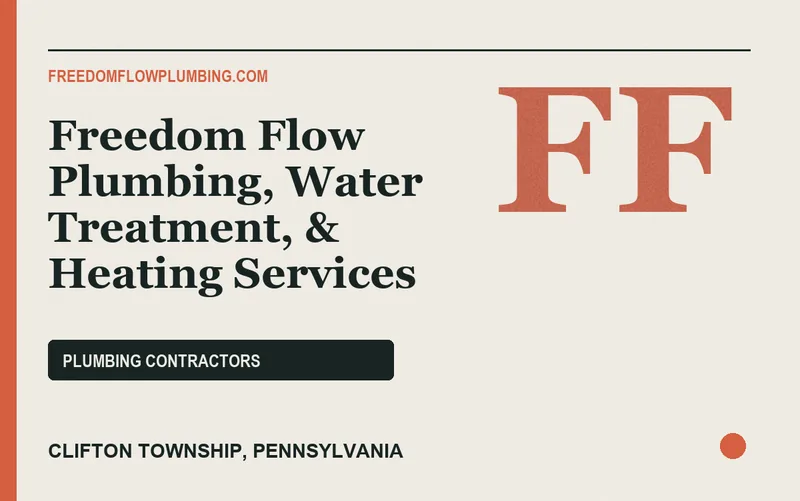 Freedom Flow Plumbing, Water Treatment, & Heating Services in Clifton Township, Pennsylvania