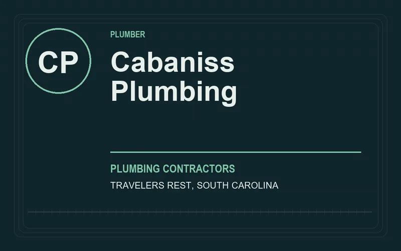 Cabaniss Plumbing in Travelers Rest, South Carolina