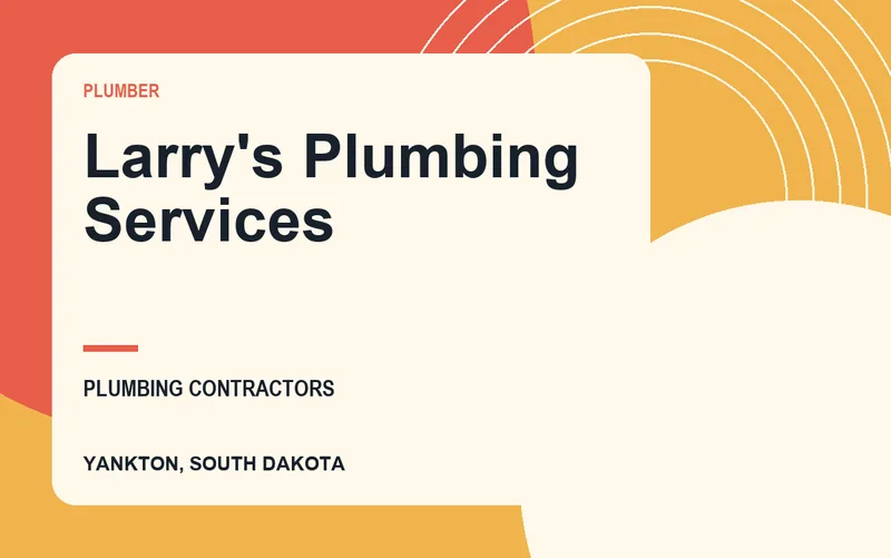 Larry's Plumbing Services in Yankton, South Dakota